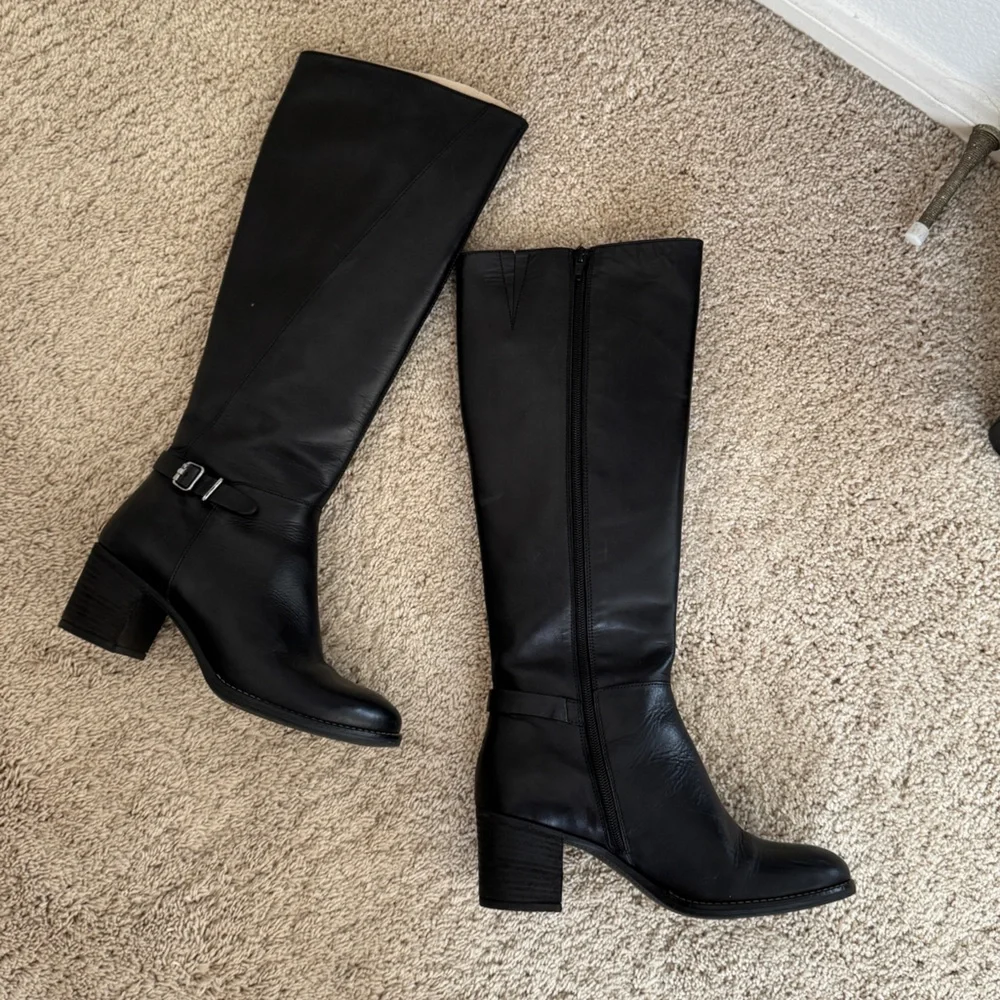 ALDO Black Knee High Boot 2859 Bosnia - Picture 3 of 8
